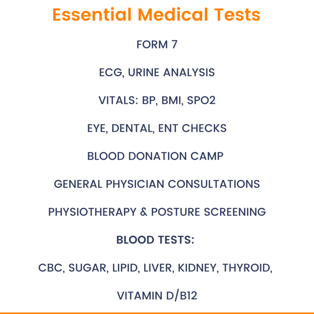 Form 7 employee medical health checkup