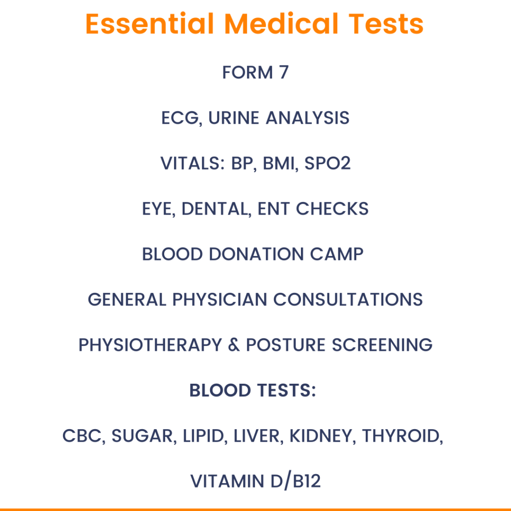 Form 7 employee medical health checkup